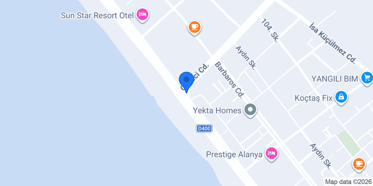 Ruby Restaurant Alanya konumu