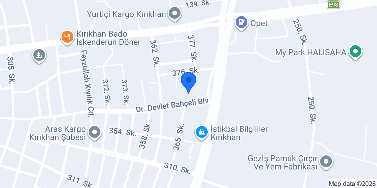 lüks adana turizm kırıkhan konumu
