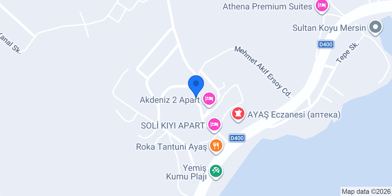 Ersoy Pansiyon konumu
