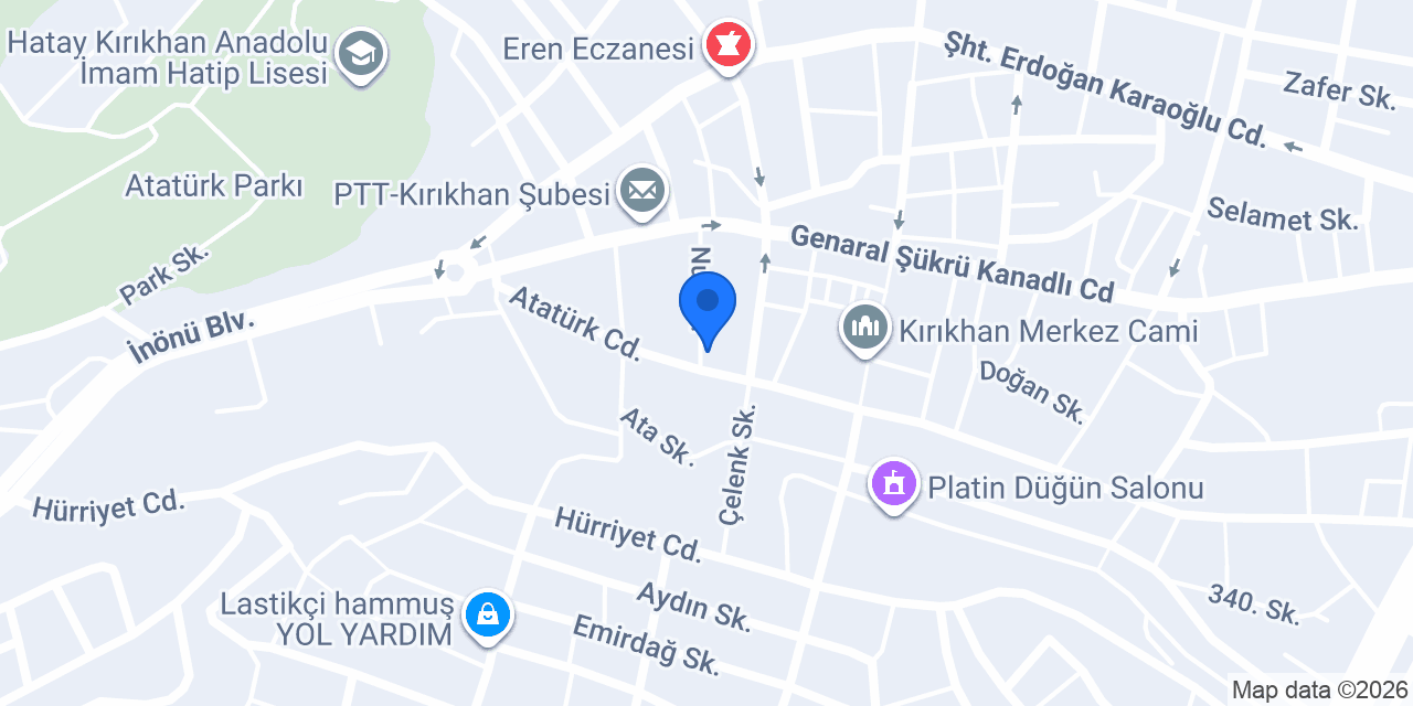 Ağaçkakan Mobilya konumu