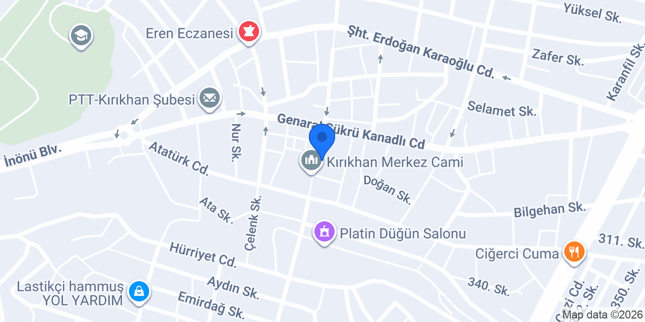 sirinyer pasiteri konumu