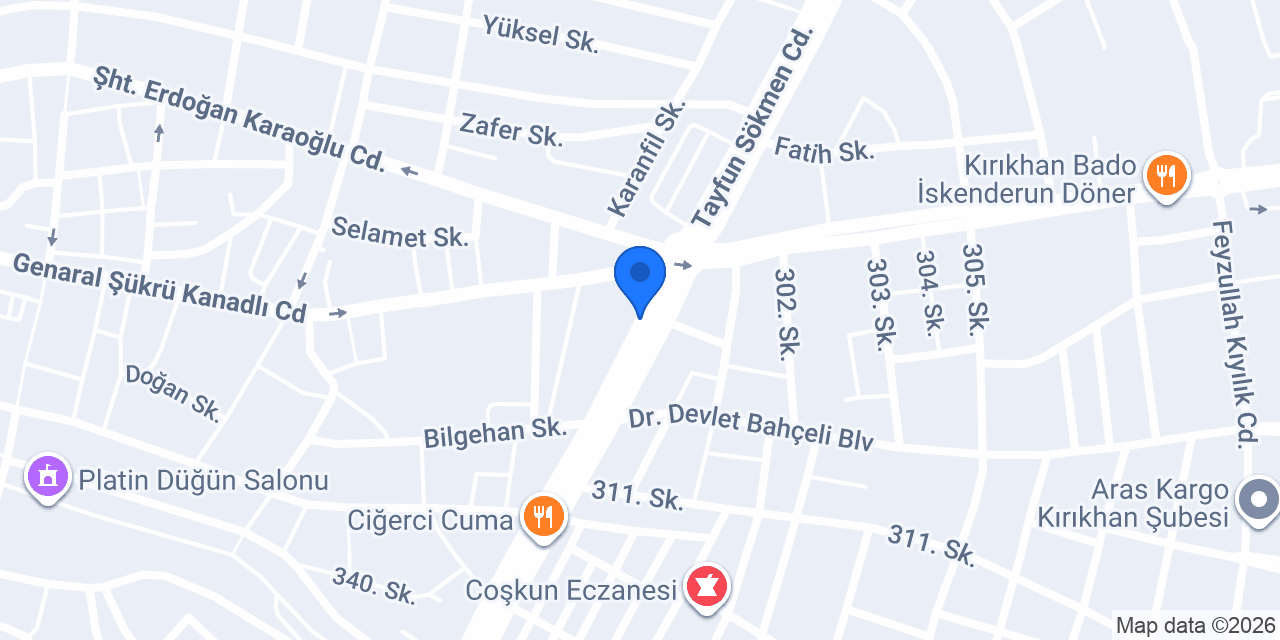 Koçakoğlu Market konumu