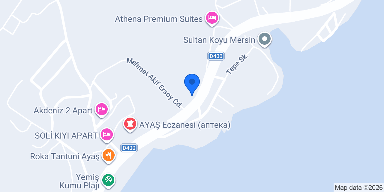 Truva Otel konumu