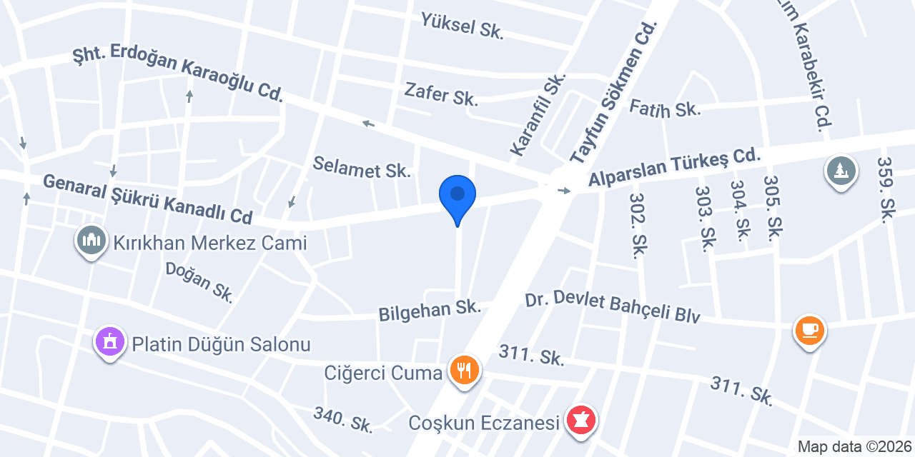 Yesil Rent A Car konumu