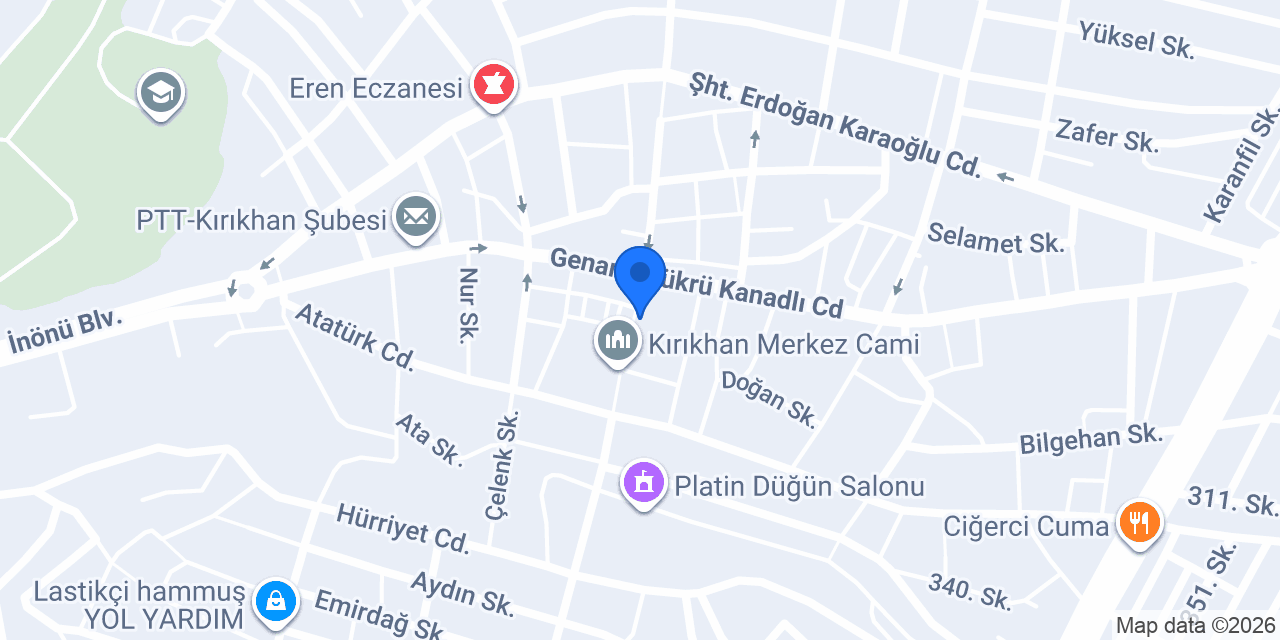 Şok-antakya Kırıkhan Şubesi konumu
