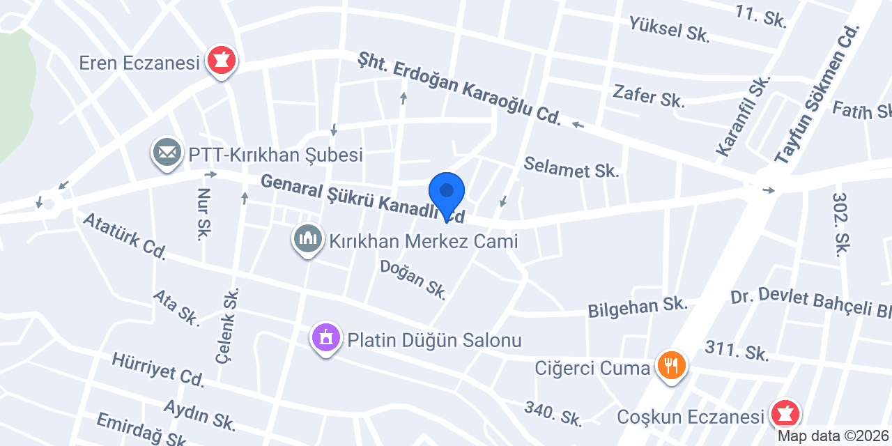 Karaca Kırıkhan konumu