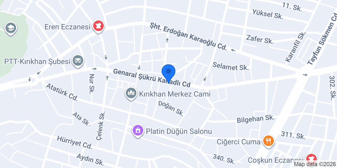 Damla Kuyumculuk konumu
