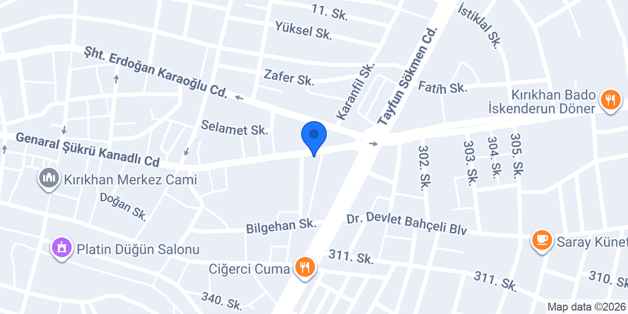 Çelik Otomotiv konumu