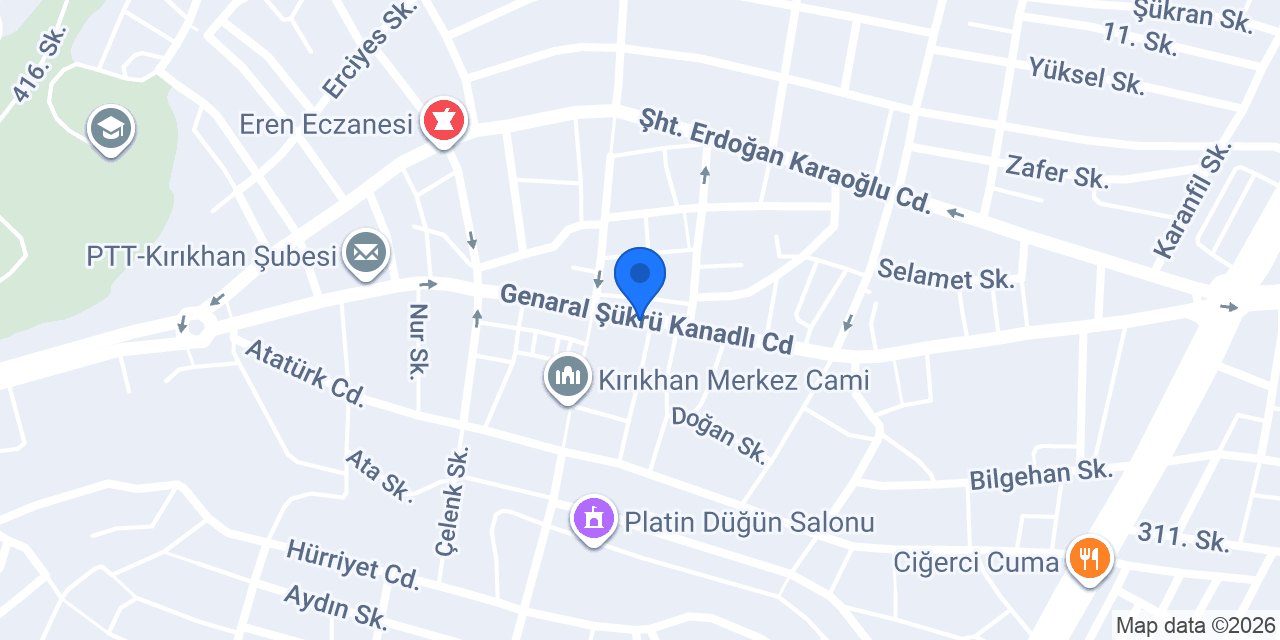 Talay Kuyumculuk konumu