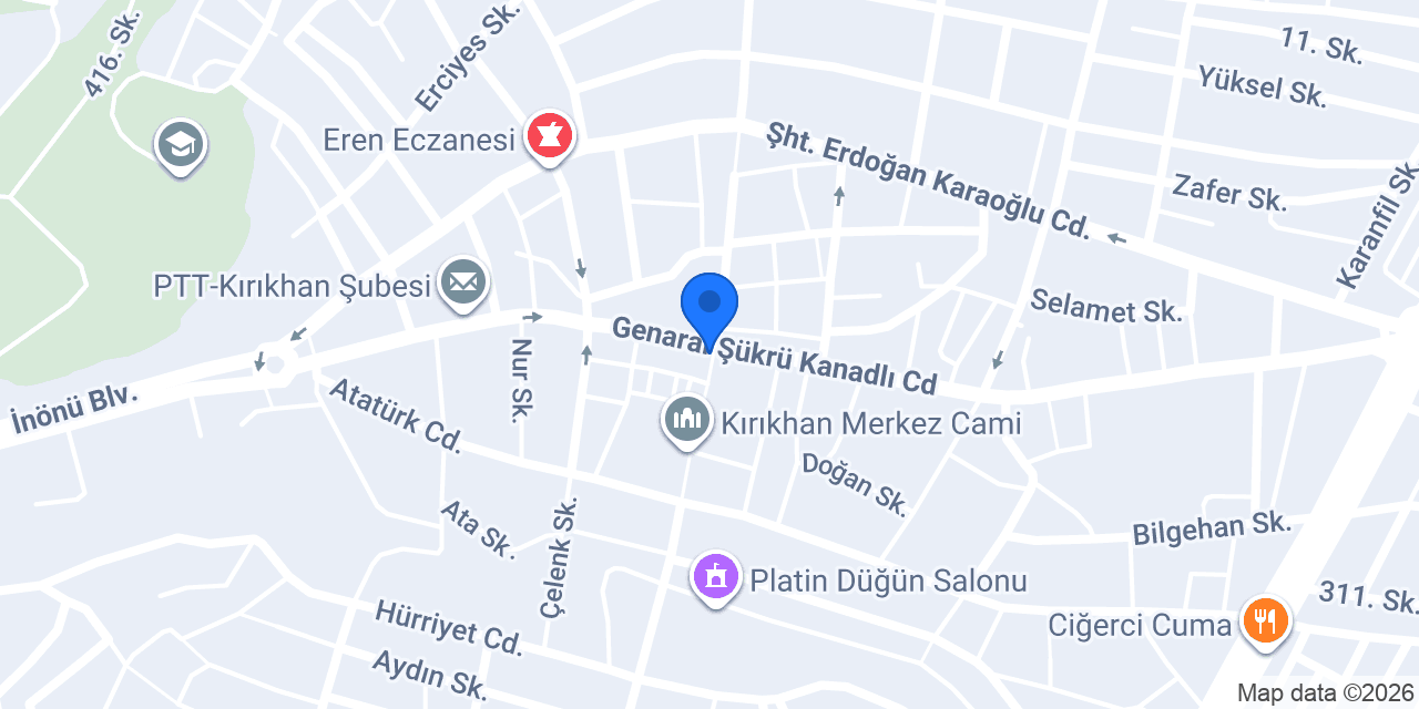 Köşem Tavukculuk konumu