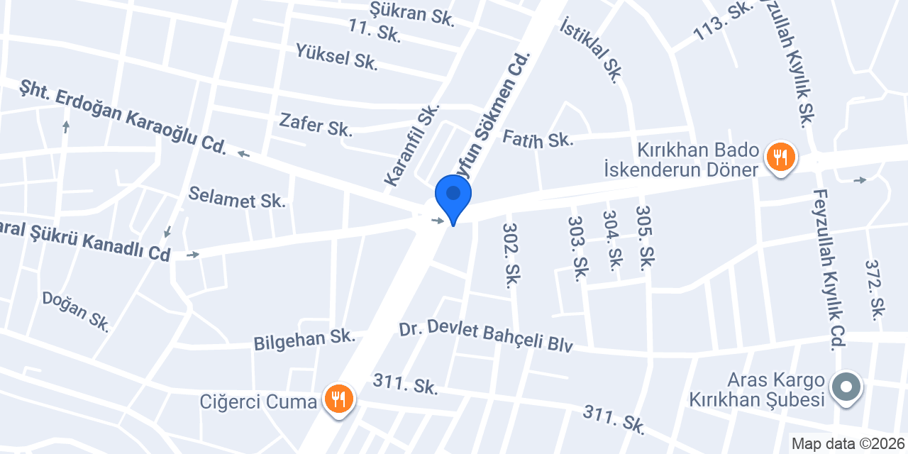 Tüfekçi Tomson Reşit konumu