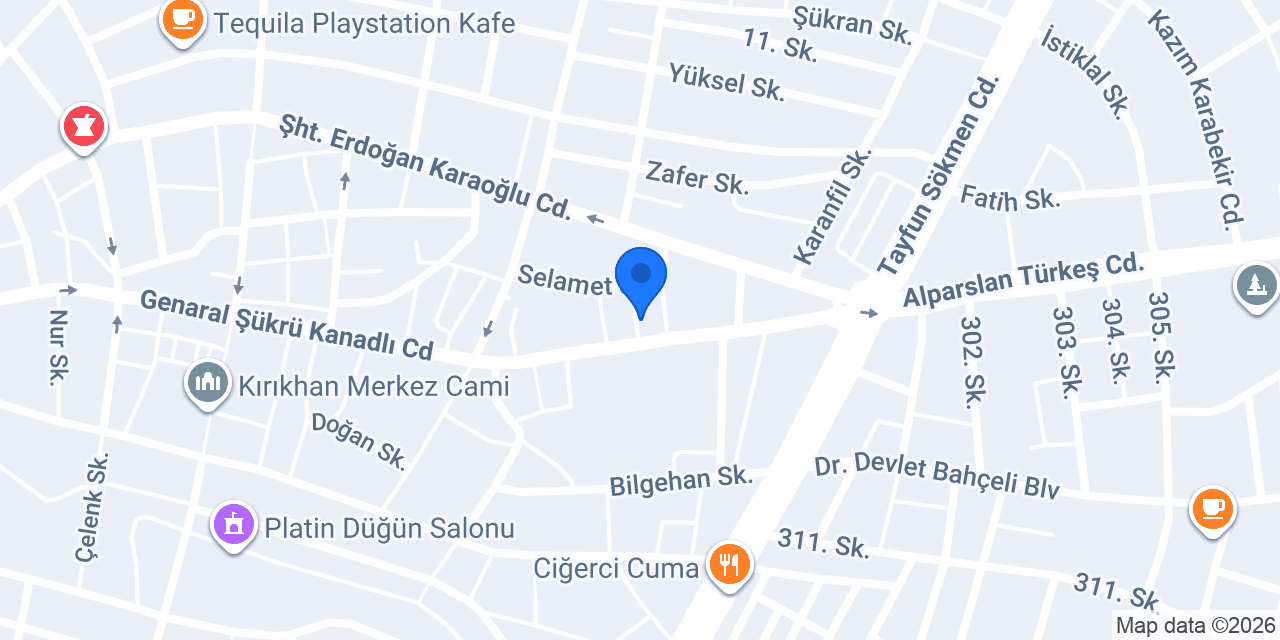 Eroğlu Kebap Salonu konumu