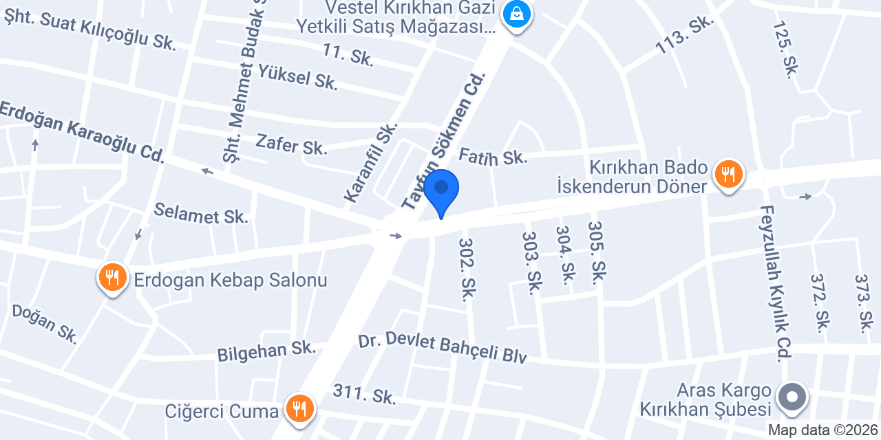 Süren Mefrusat konumu