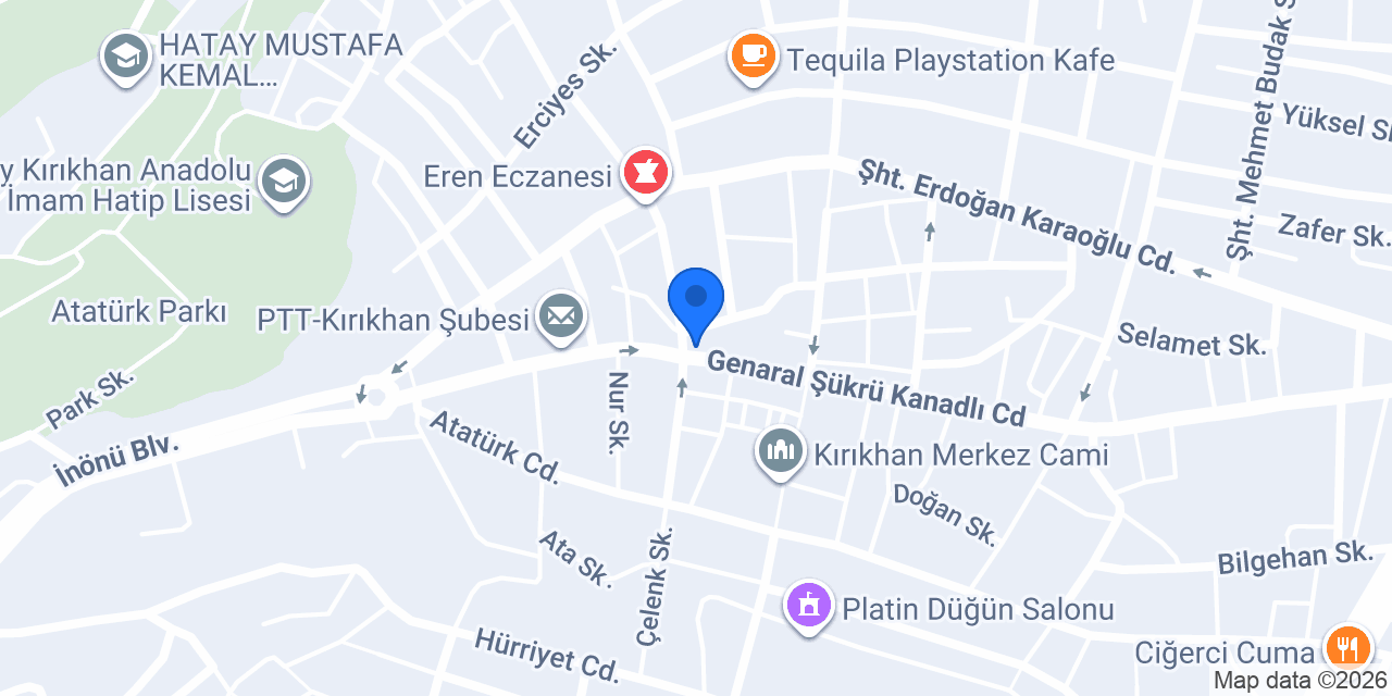 Çakırca Hukuk ve Danışmanlık - Av. Mustafa Çakırca konumu