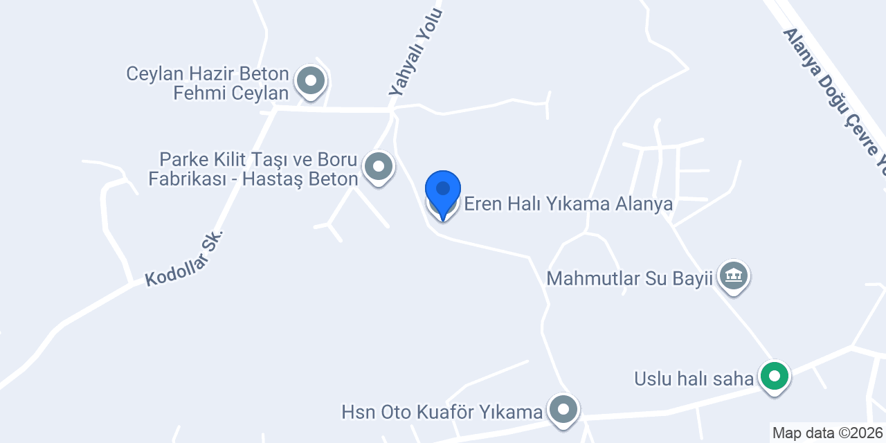 Eren Halı Yıkama Alanya konumu