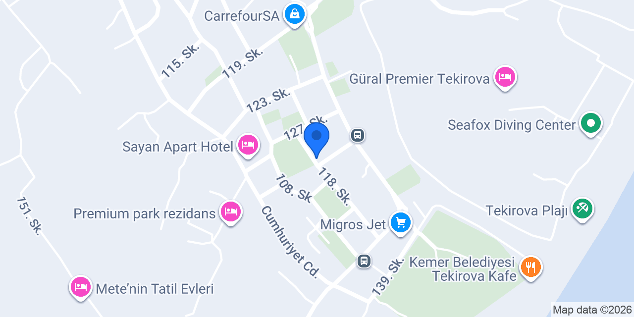 Tekirova Perga Restaurant konumu