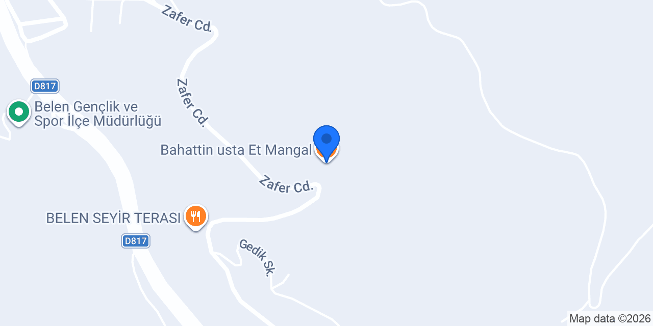 Bahattin usta Et Mangal konumu