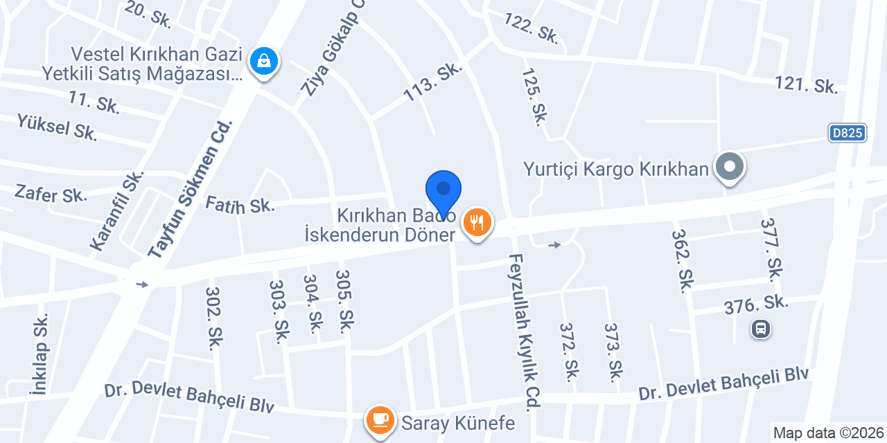 Türkiye İş Bankası - Kırıkhan / Hatay Şubesi konumu