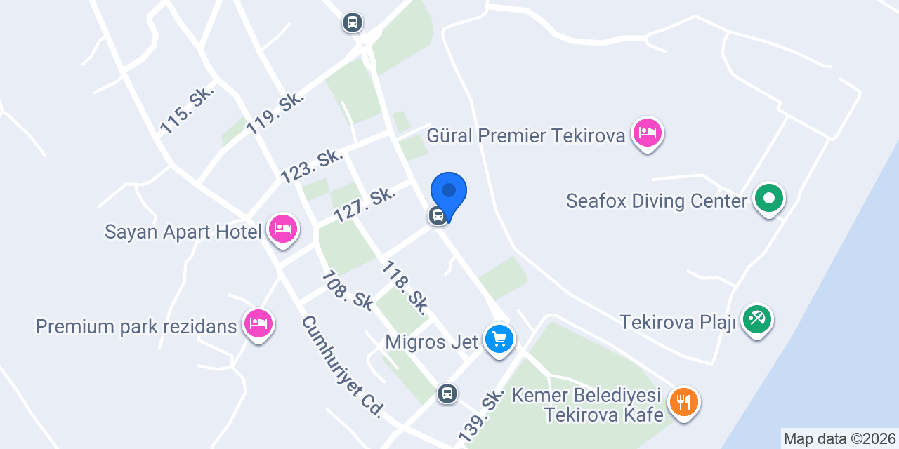 Tekirova Tur Taksi konumu