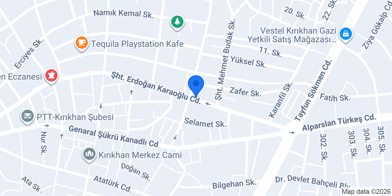 Kırıkhan Dönmez Çiçekcilik konumu