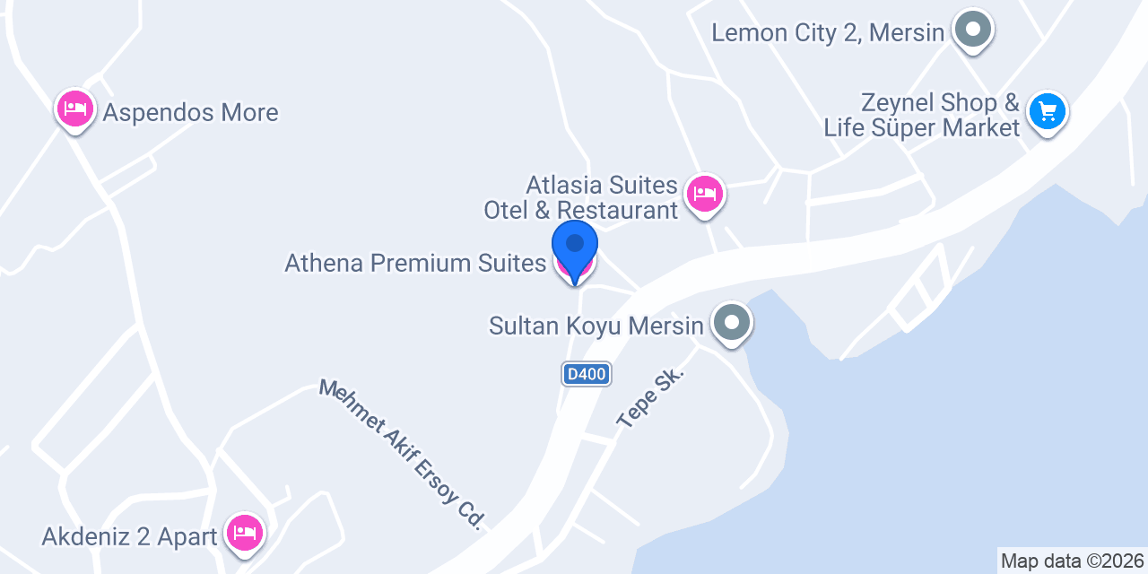 Athena Premium Suites konumu