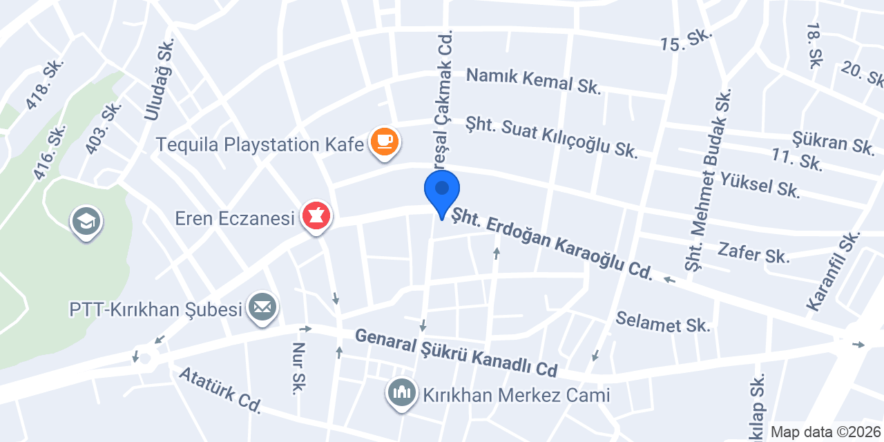 Kırıkhan Medikal konumu