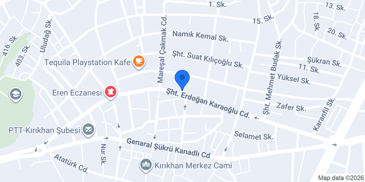 Elifim Bayan Kuaförü Kırıkhan konumu