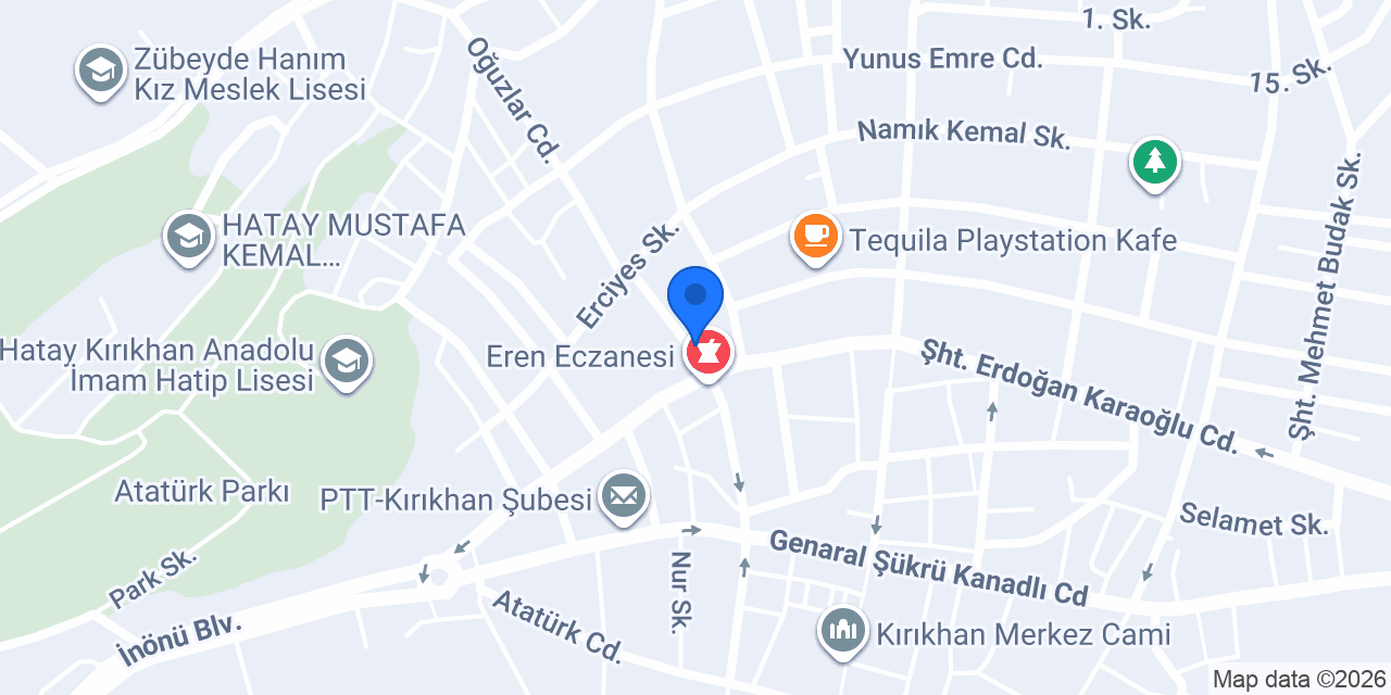 Sinan Eczanesi konumu