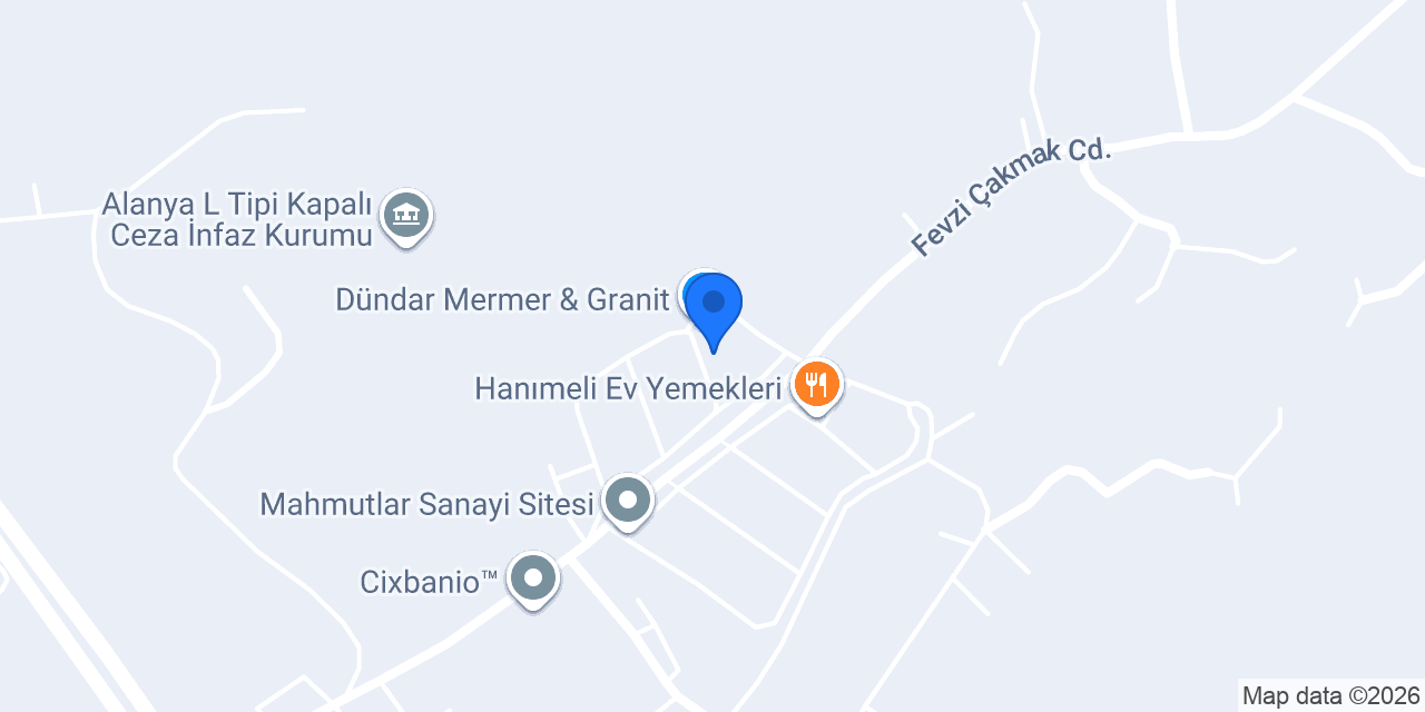 Yağız Granit Mermer Fabrika konumu