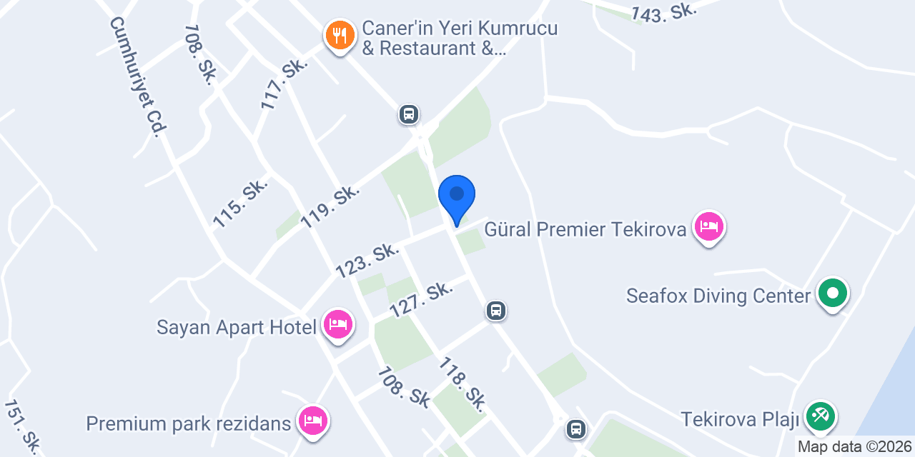 Your Rent car Tekirova konumu