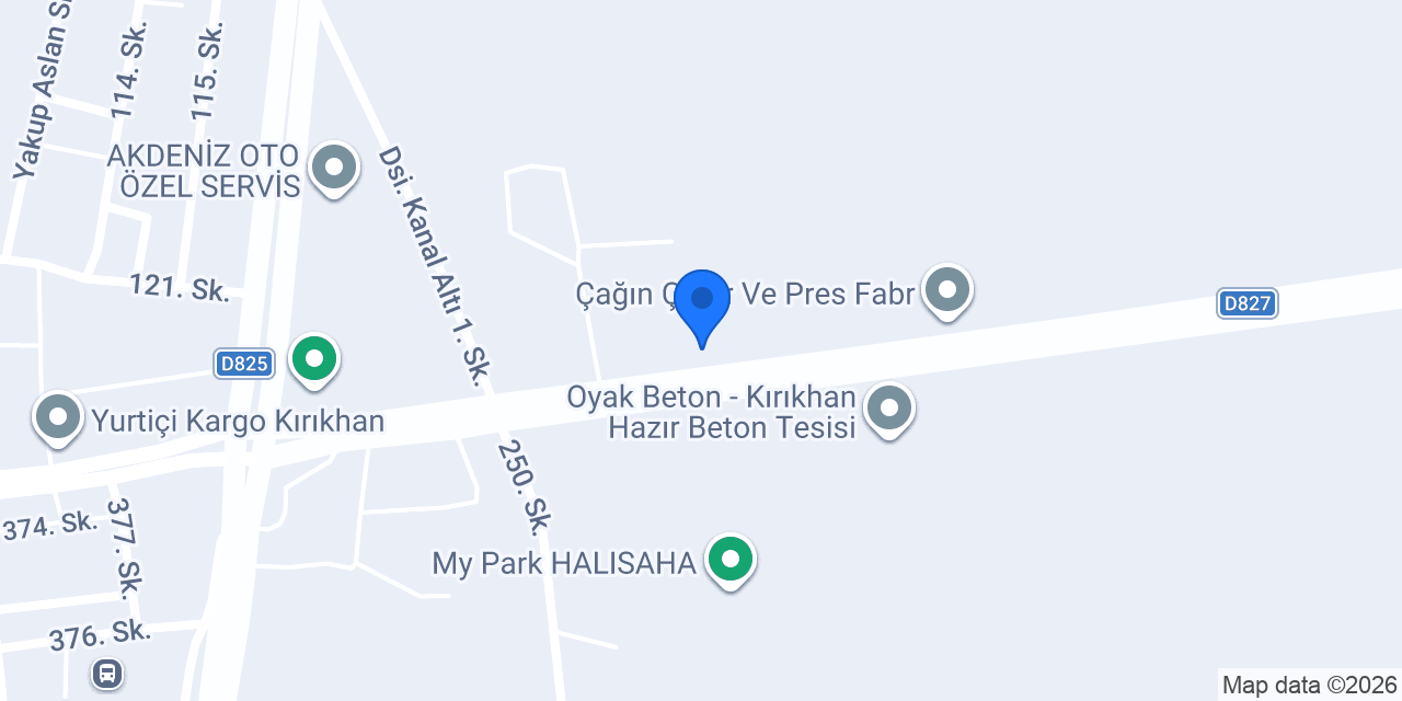 Ergin Çırçır Fabr. konumu