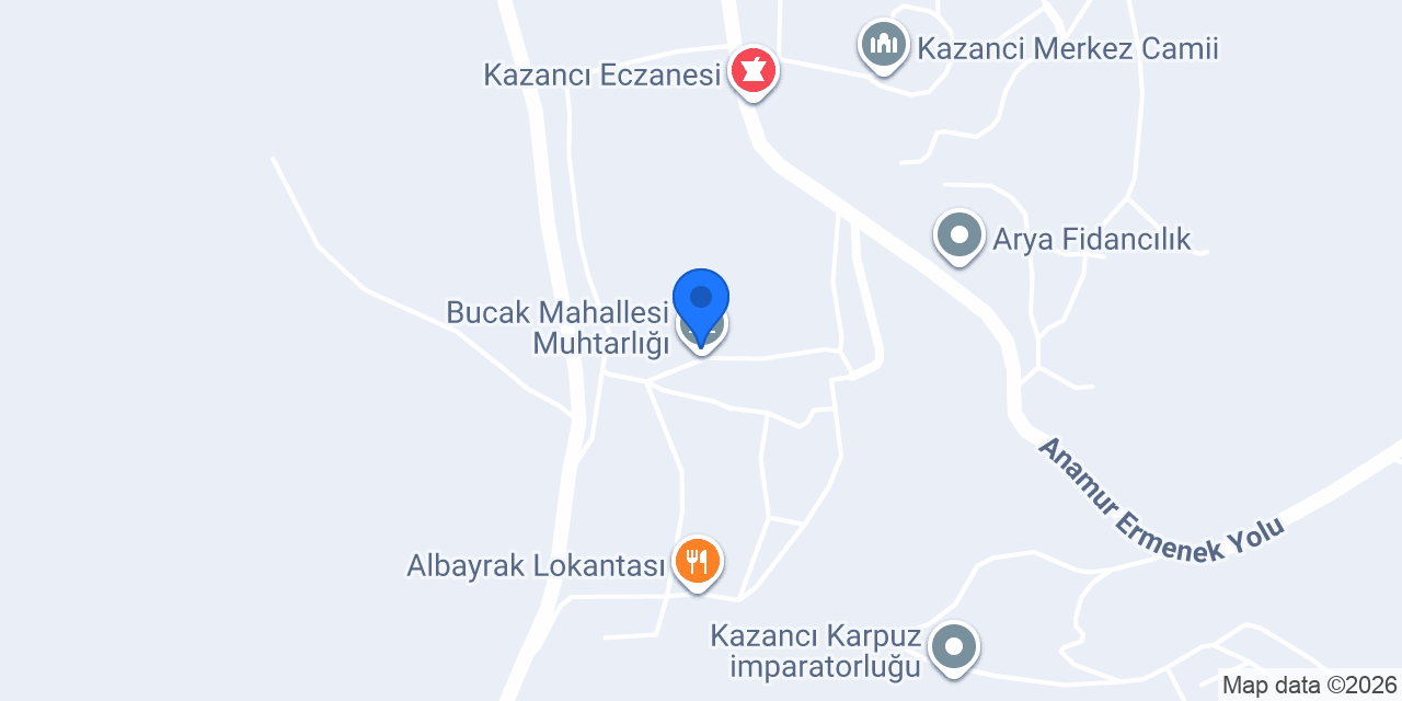 Kazanci Lisesi konumu