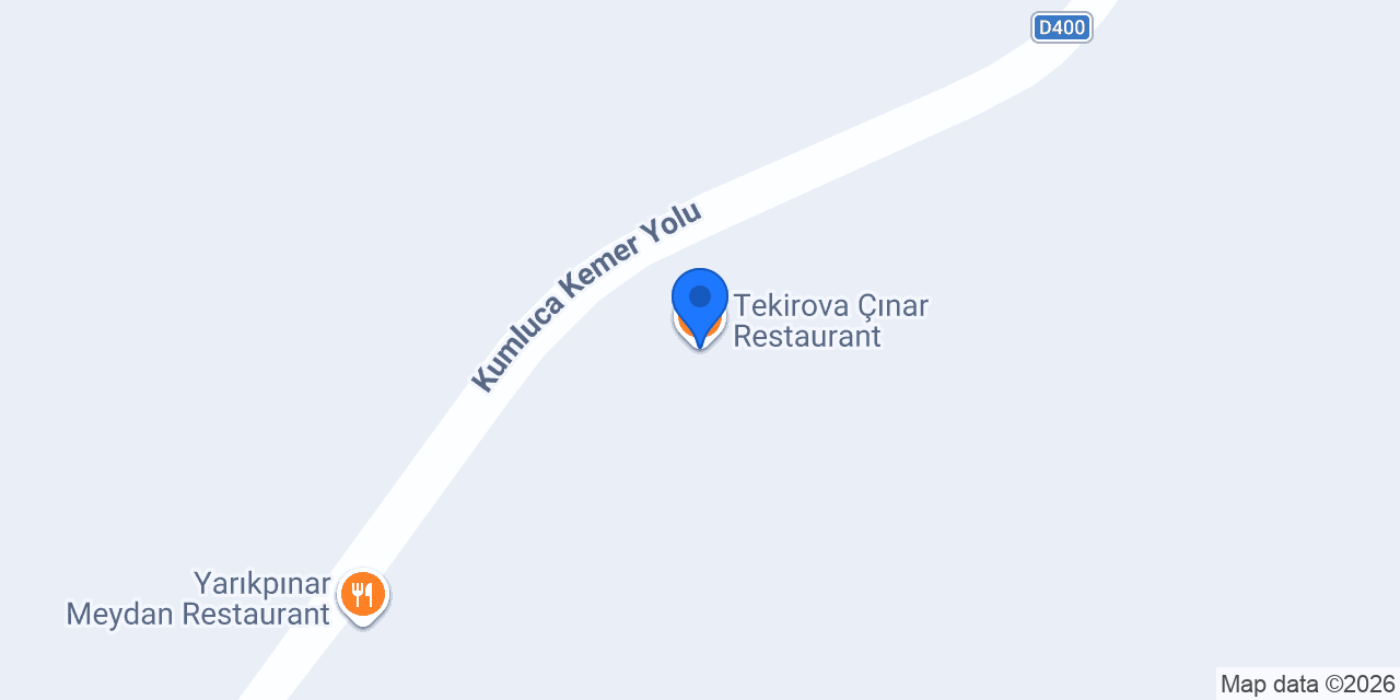 Tekirova Çınar Restaurant konumu