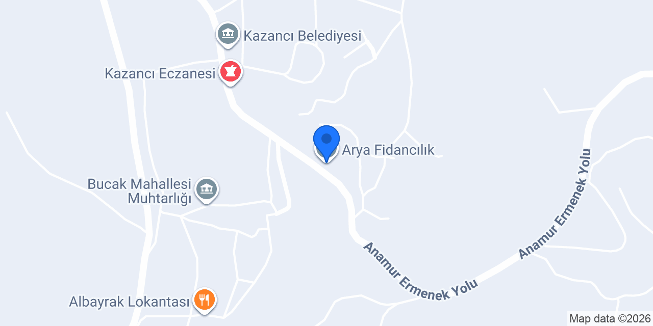Arya Fidancılık konumu