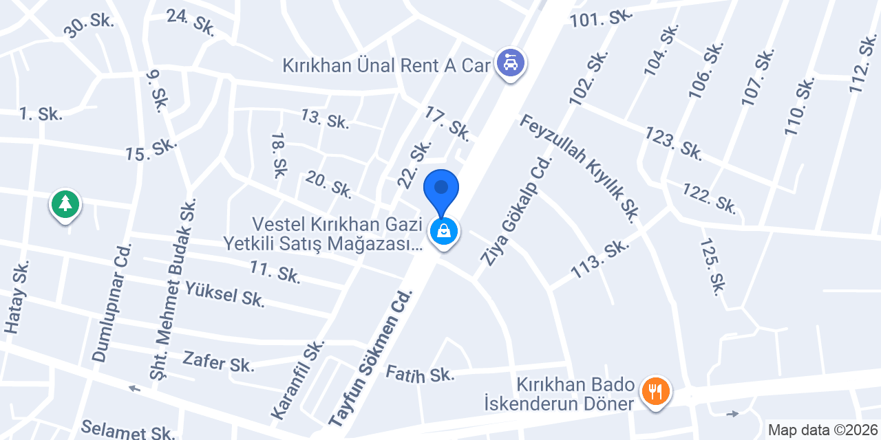 Ömer Oto Lastik konumu