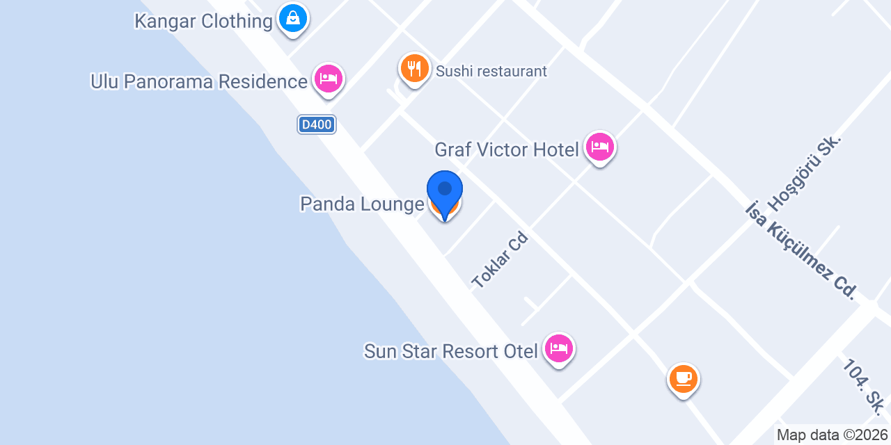 Panda Lounge konumu