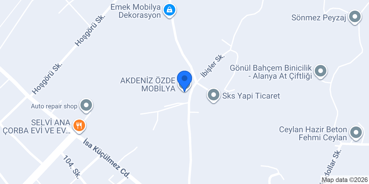 AKDENİZ ÖZDE MOBİLYA konumu