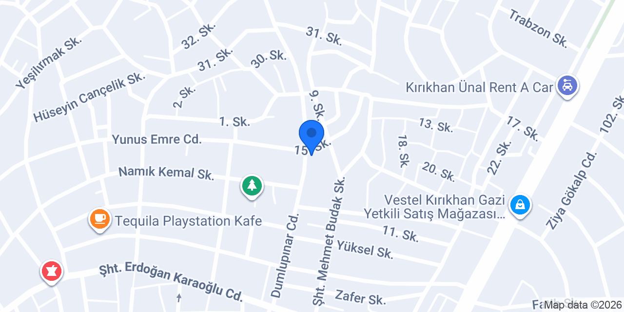 Parlak Perde konumu