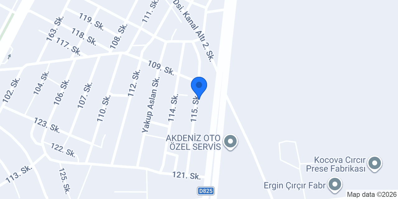 Entity Çelik İnşaat konumu