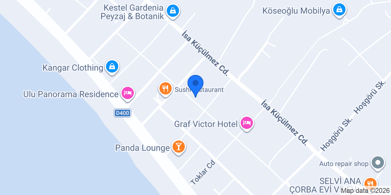 inci residence kestel konumu