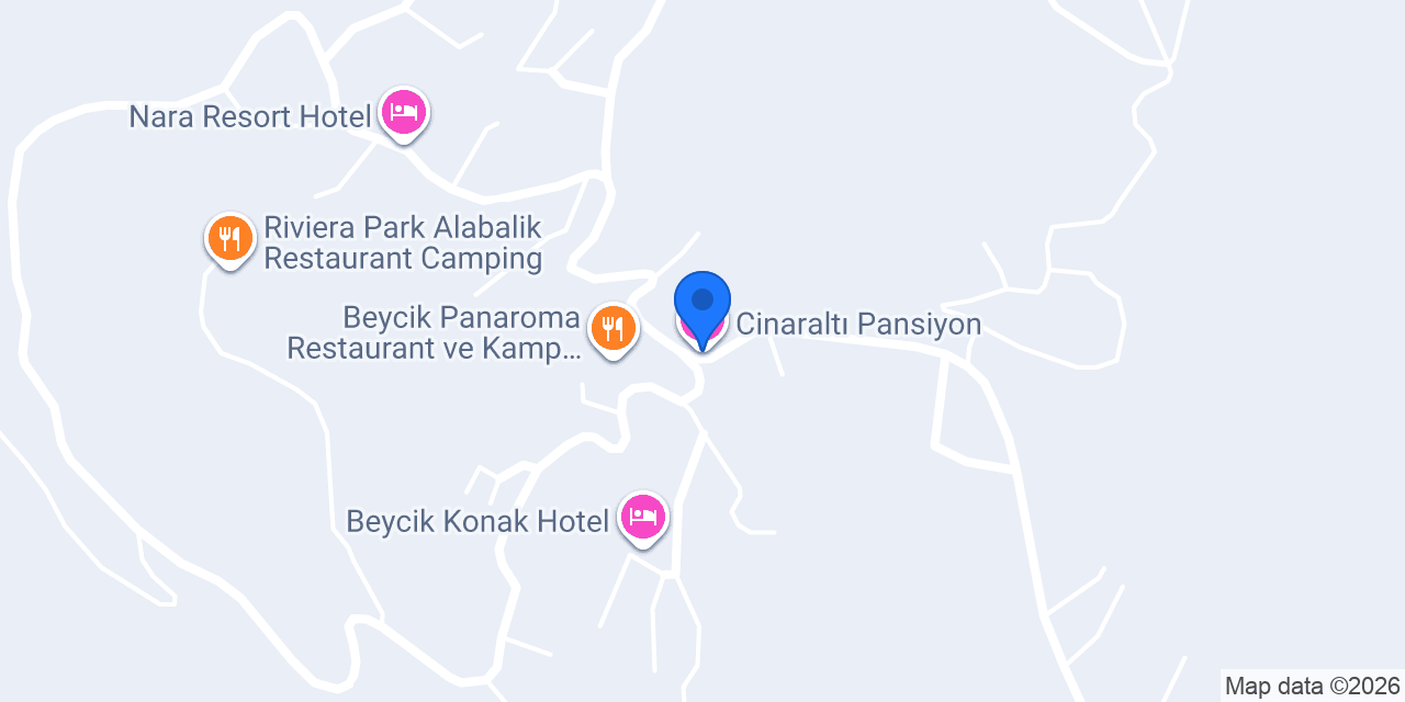 Cinaraltı Pansiyon konumu