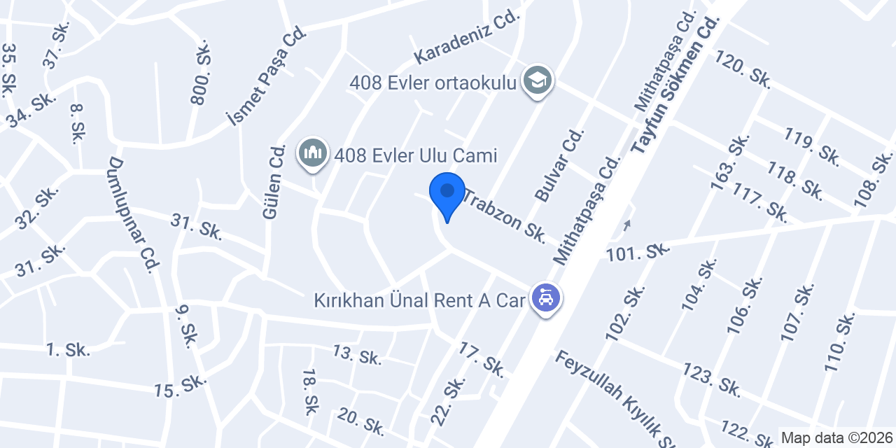 Melih erkek berber kuaför salonu konumu