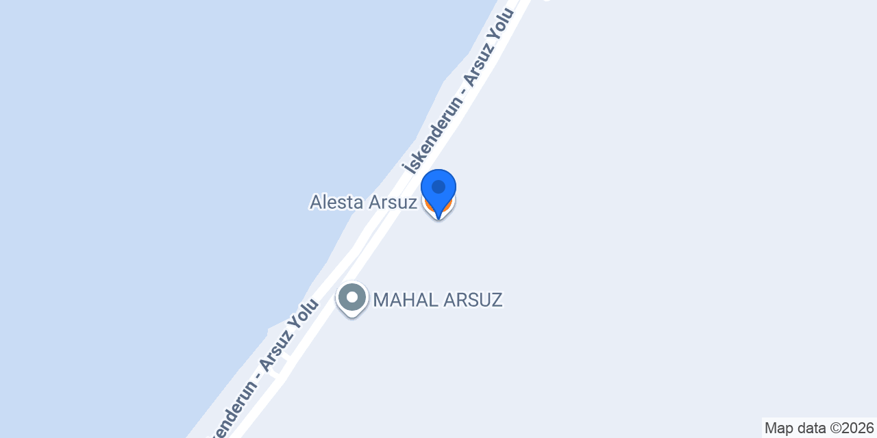 Alesta Arsuz konumu