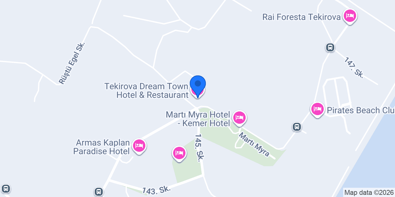 Tekirova Dream Town Hotel & Restaurant konumu