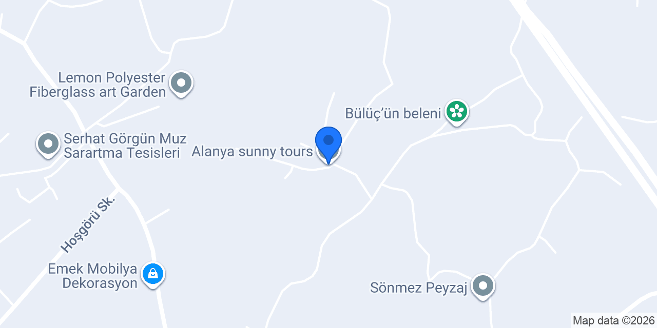 Alanya sunny tours konumu
