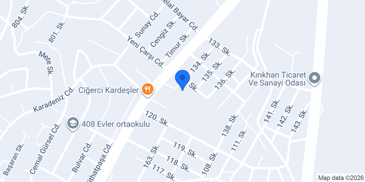 Gazi İlkokulu konumu