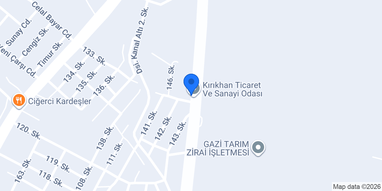 yesemek yemekçilik konumu