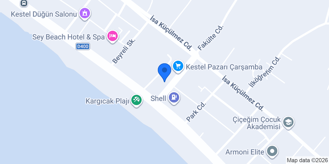 Kestel Veteriner Kliniği konumu