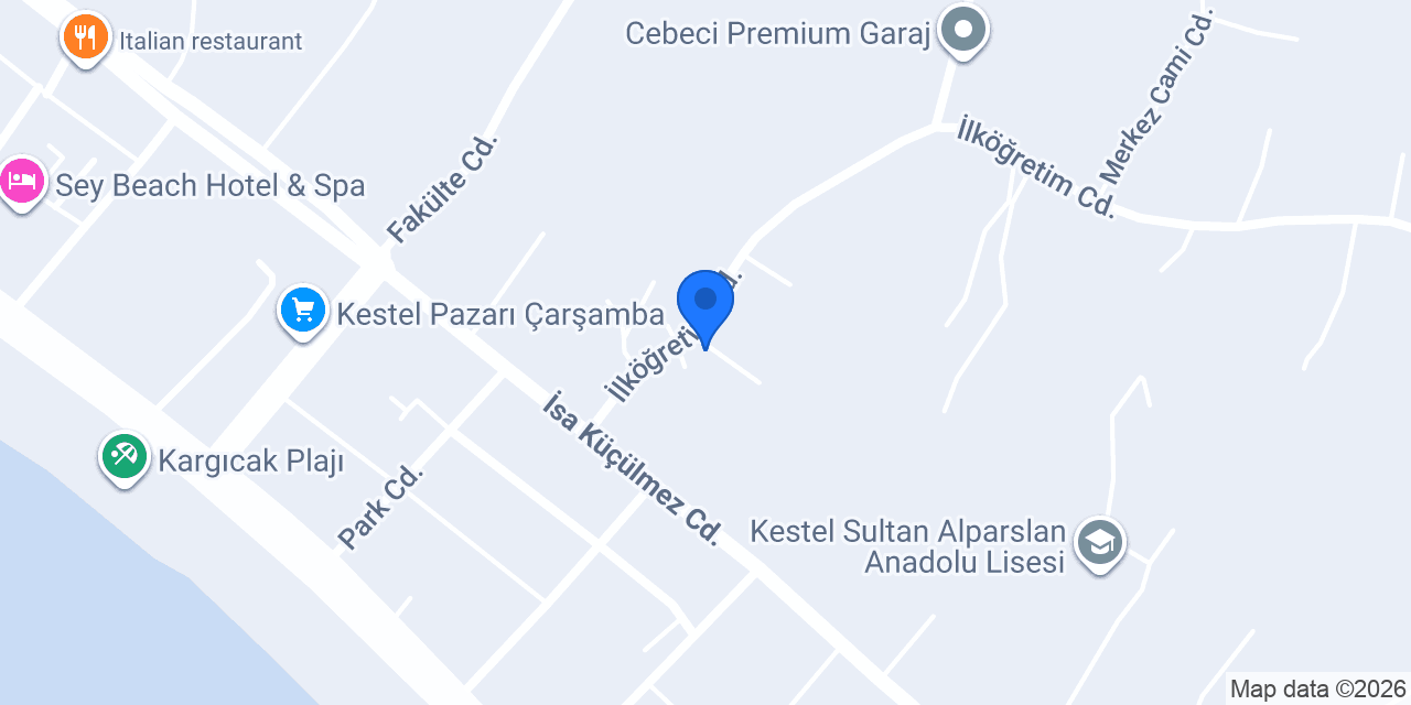 Alanya Kestel İlkokulu konumu