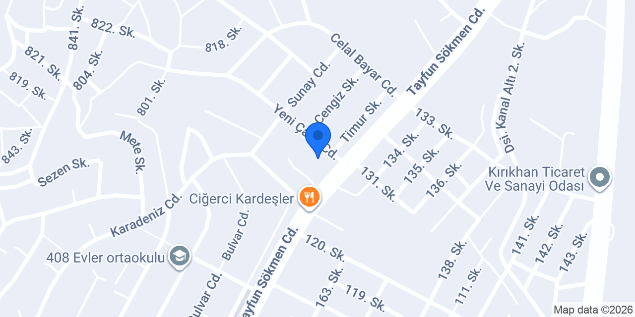 EcuProjects Hatay & AYN GARAGE konumu